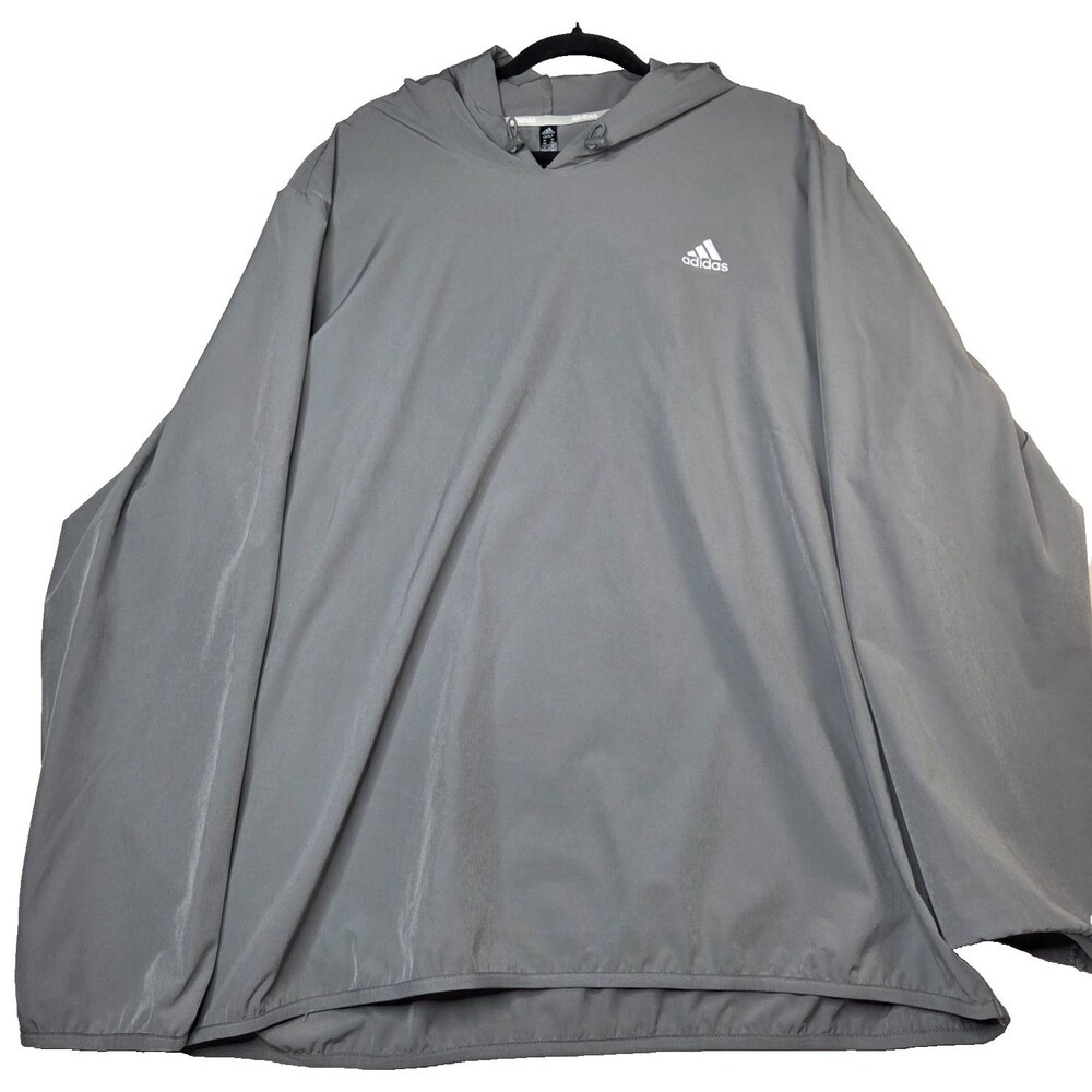 Adidas Golf Hoodie Pullover Gray Performance Stretch Men's 2XL